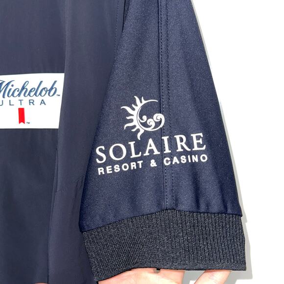 LPGA Black Sponsored Golf Short Sleeve Layered Top Size Medium - Picture 7 of 16